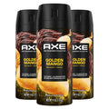 AXE Golden Mango Deodorant Body Spray – 3 Pack, 4 oz Each, 72H Odor Protection, Aluminum-Free