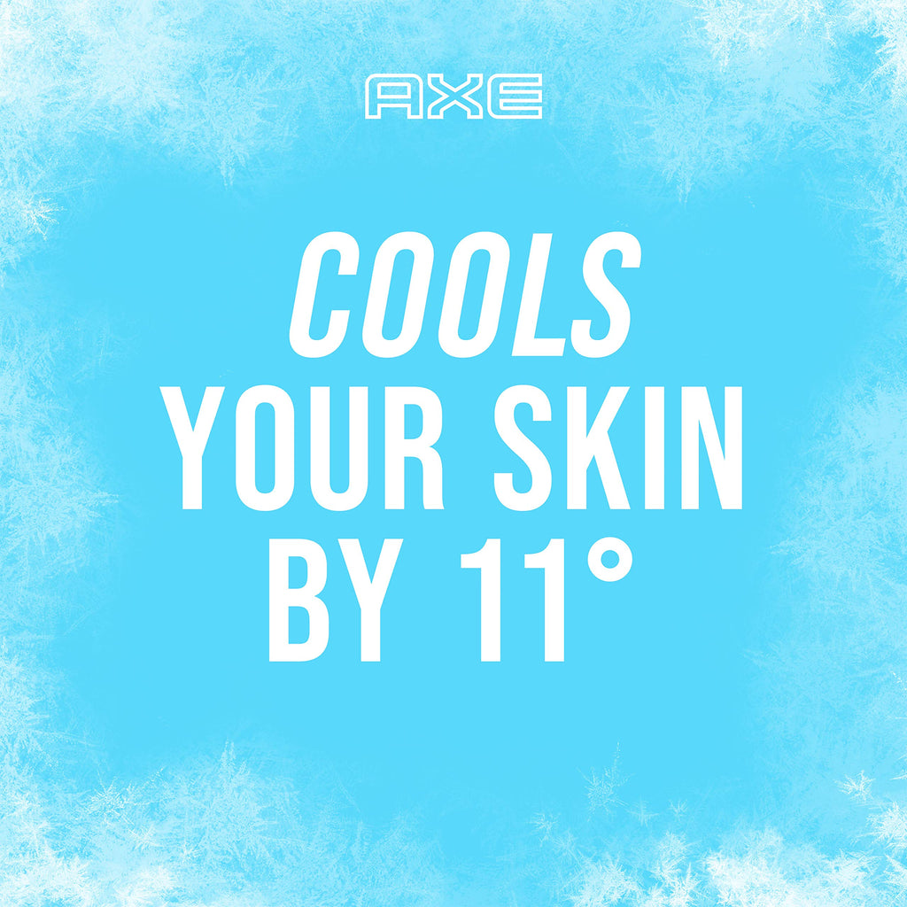 Axé Ice Chill Deodorant Body Spray – Frozen Lemon & Eucalyptus – 4 oz per Can, Pack of 3