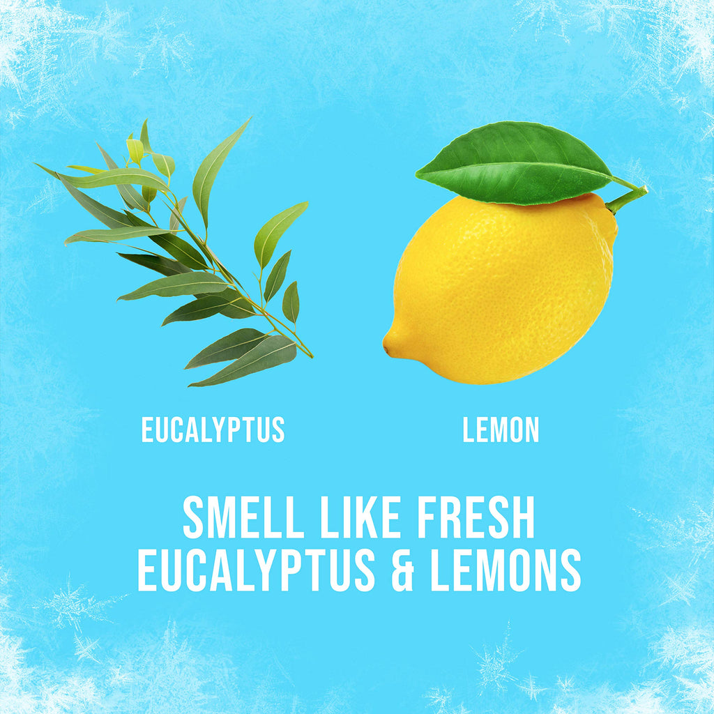 Axé Ice Chill Deodorant Body Spray – Frozen Lemon & Eucalyptus – 4 oz per Can, Pack of 3