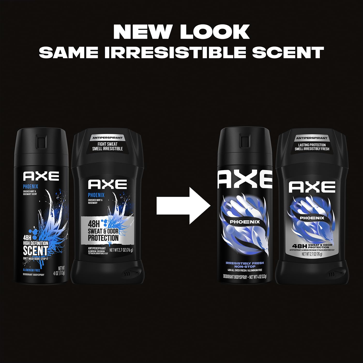 AXE Phoenix Grooming Bundle: 2-in-1 Shampoo & Conditioner, Body Spray, Deodorant