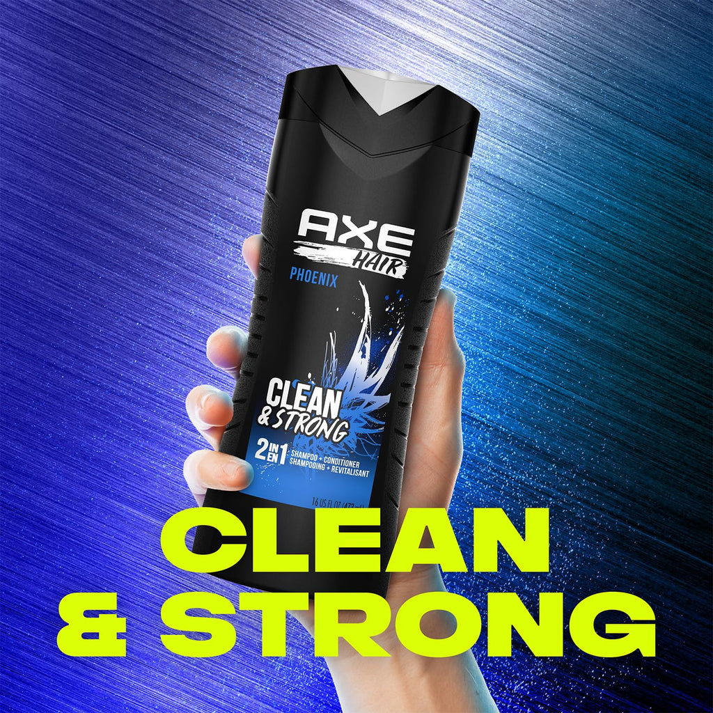 AXE Phoenix Grooming Bundle: 2-in-1 Shampoo & Conditioner, Body Spray, Deodorant