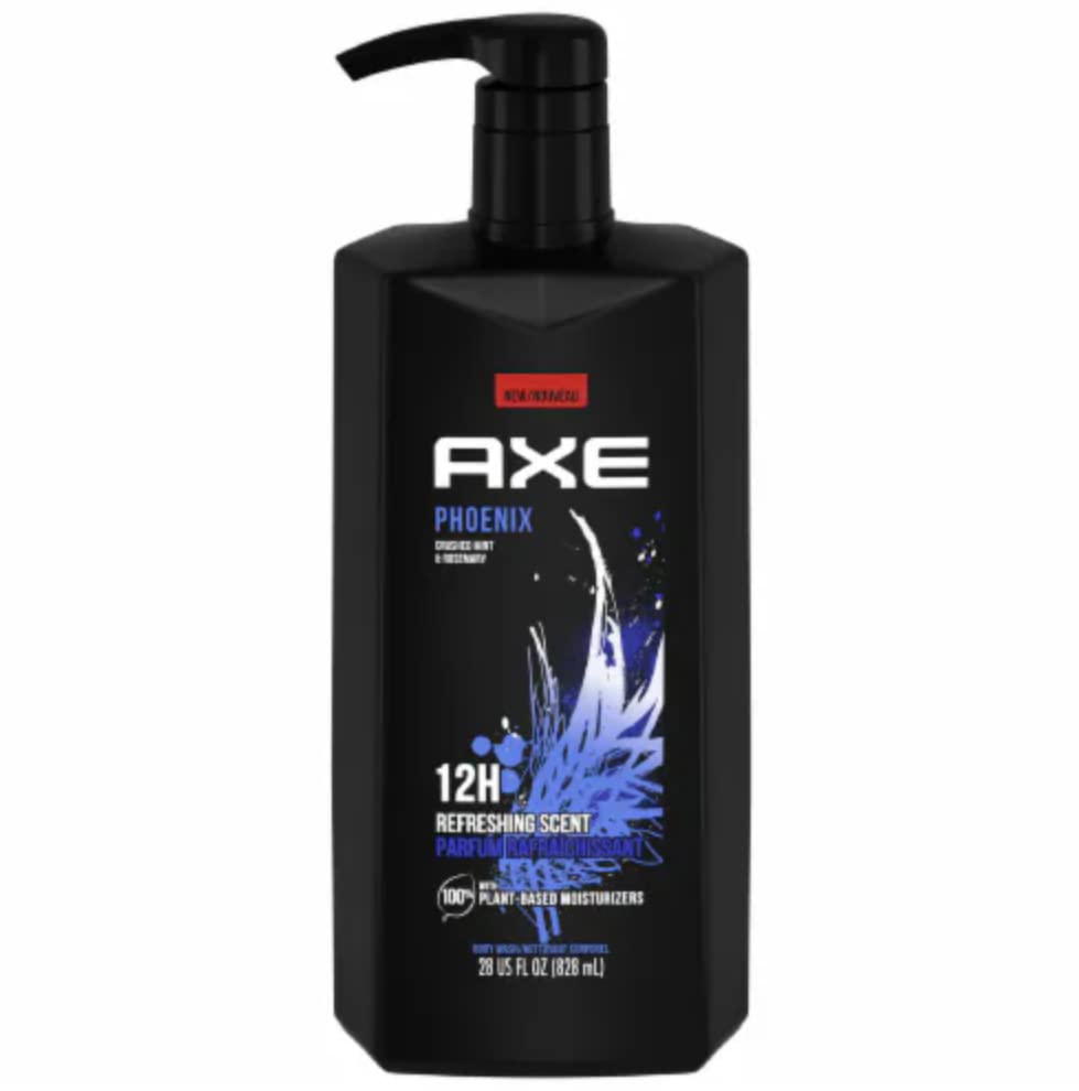 AXE Phoenix Holiday Gift Bag for Men – 2x 28oz Body Wash Pumps