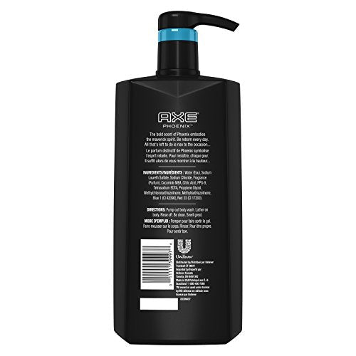 AXE Phoenix Body Wash for Men – 28 oz Pump Bottle | Fresh, Rejuvenating Scent