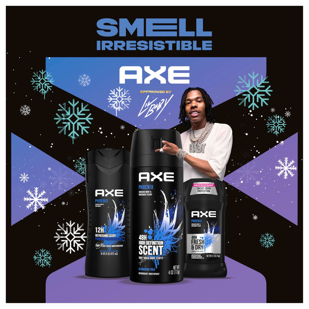 AXE Phoenix Fresh 3-Piece Gift Set for Men – Body Wash, Antiperspirant & Body Spray