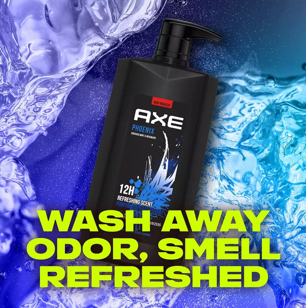 AXE Phoenix Holiday Gift Bag for Men – 2x 28oz Body Wash Pumps
