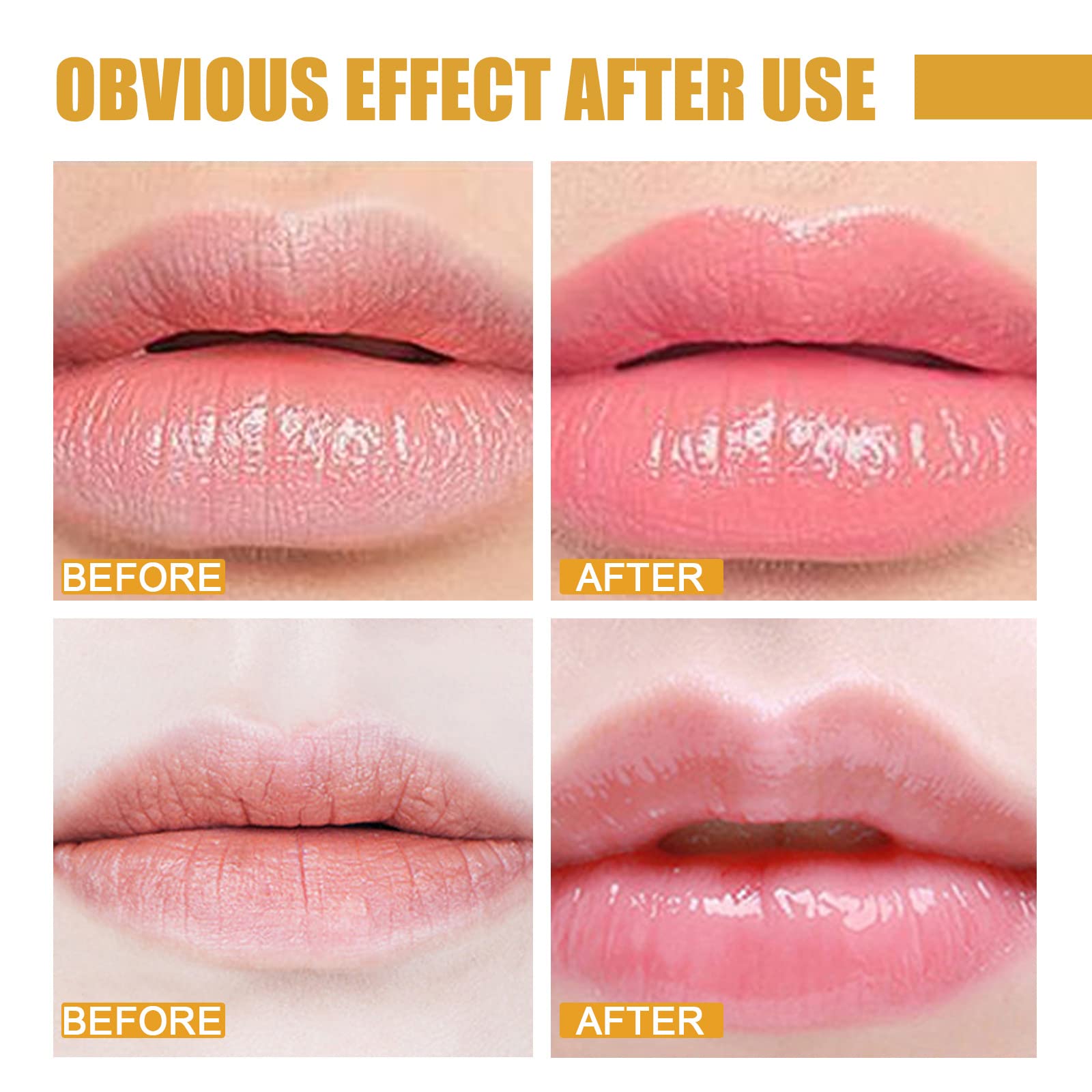 Axnzp 4 Pcs Honey Lip Balm Pot — Moisturizing Lip Mask to Soften Lips & Prevent Dryness