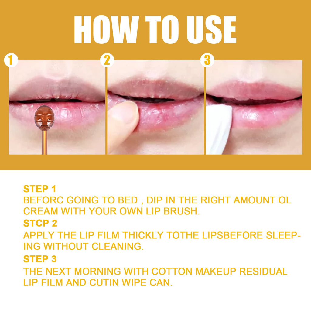 Axnzp 4-Piece Honey & Strawberry Lip Balm Pot Set – Moisturizing Lip Mask & Exfoliator