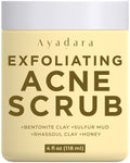 AYADARA Exfoliating Acne Scrub | 4 oz | Gentle Daily Facial Scrub for All Skin Types