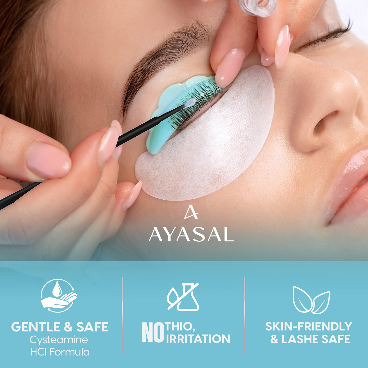 AYASAL Lash Lift Kit for Beginners – Korean Thio-Free Eyelash Perm, 6 Applications