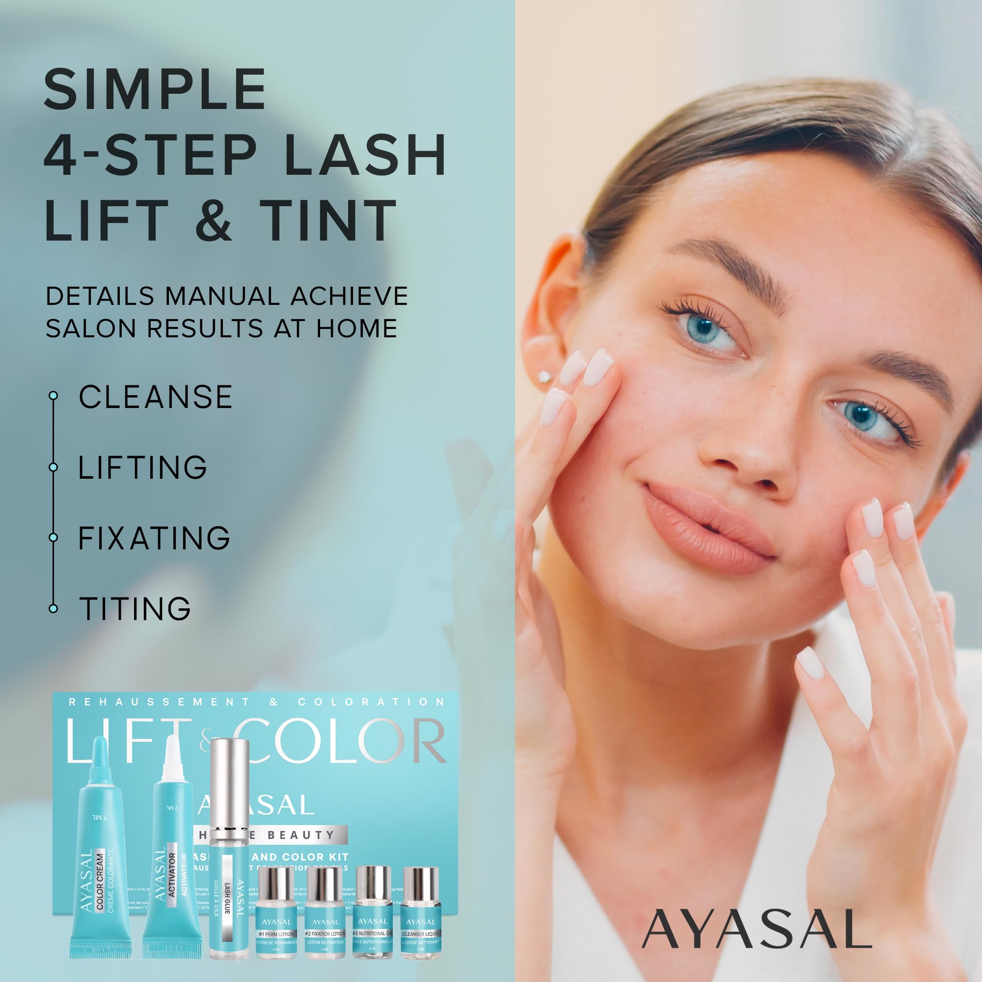 AYASAL Lash Lift Kit: Gentle Thio-Free Korean Formula for At-Home Lash Lifting
