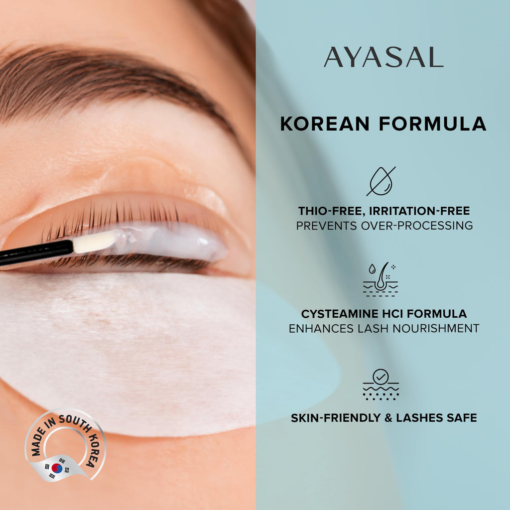 AYASAL Lash Lift Kit: Gentle Thio-Free Korean Formula for At-Home Lash Lifting