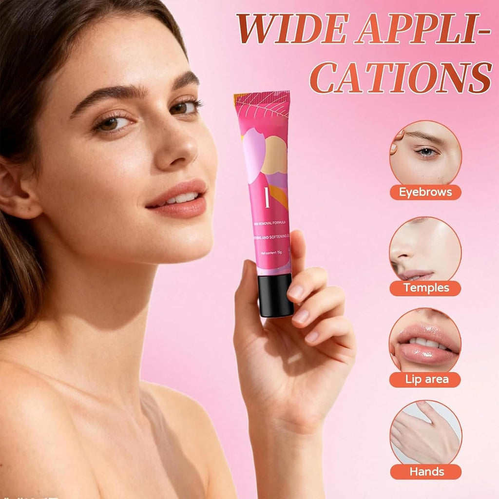 Ayland Hair Remover Cream for Face – Gentle 3-Step Kit with Gel & Hydration Lotion