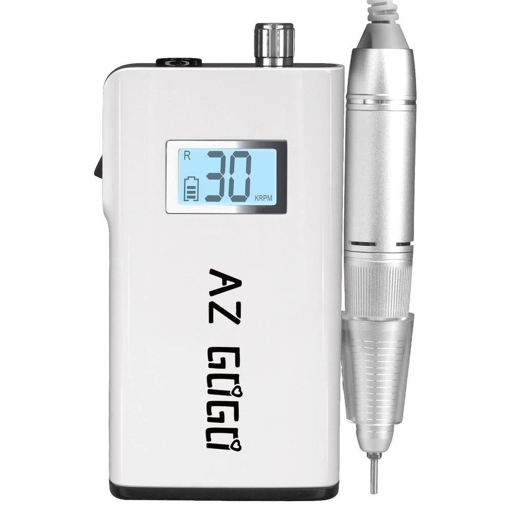 AZ GOGO Nail Drill Machine 30000RPM – Rechargeable Portable for Acrylic & Gel Nails