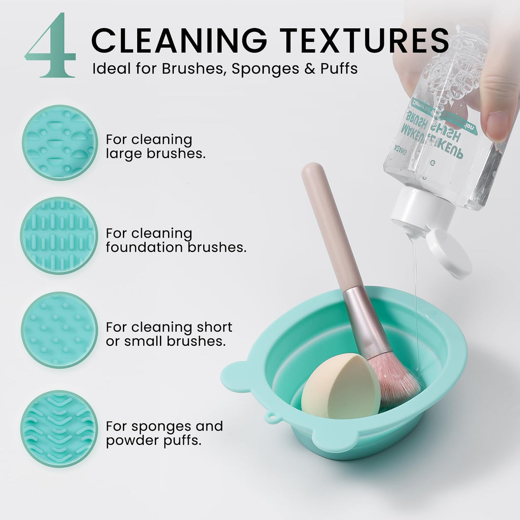 Azang Makeup Brush Cleaner 300ml – Deep Clean for Brushes, Sponges & Puffs | Gentle, Vegan & Cruelty-Free