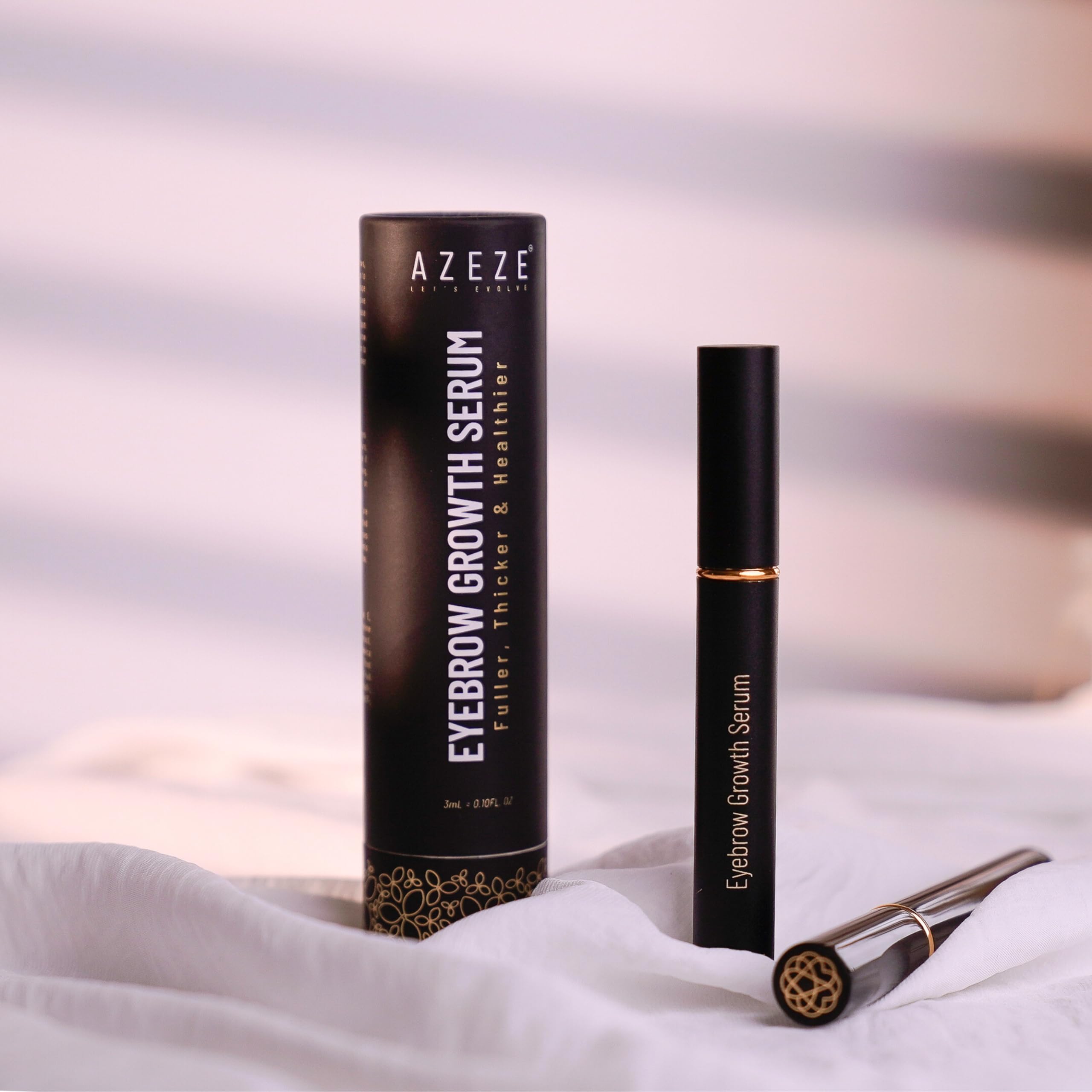 AZEZE Eyebrow Growth Serum – Oil-Free Formula for Fuller Brows in 6 Weeks