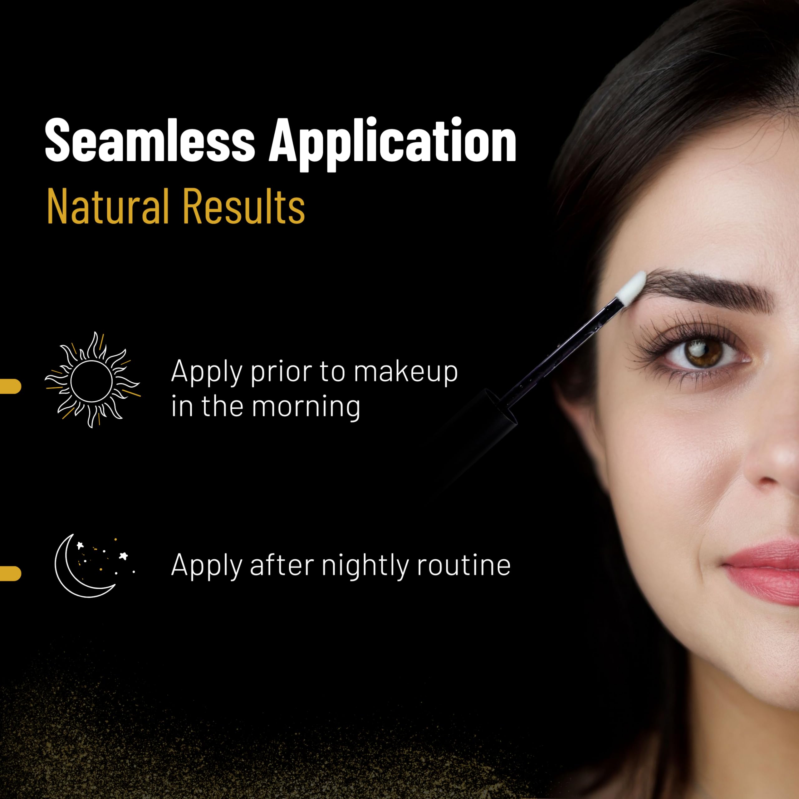 AZEZE Eyebrow Growth Serum – Oil-Free Formula for Fuller Brows in 6 Weeks