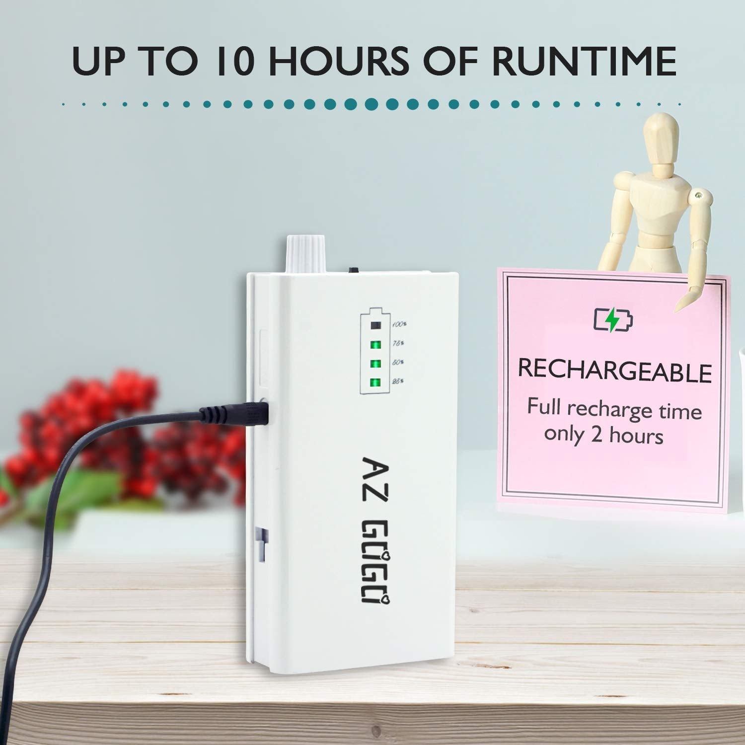 AZ GOGO Efile Nail Drill Machine – 30000 RPM Portable E-File for Acrylic Nails