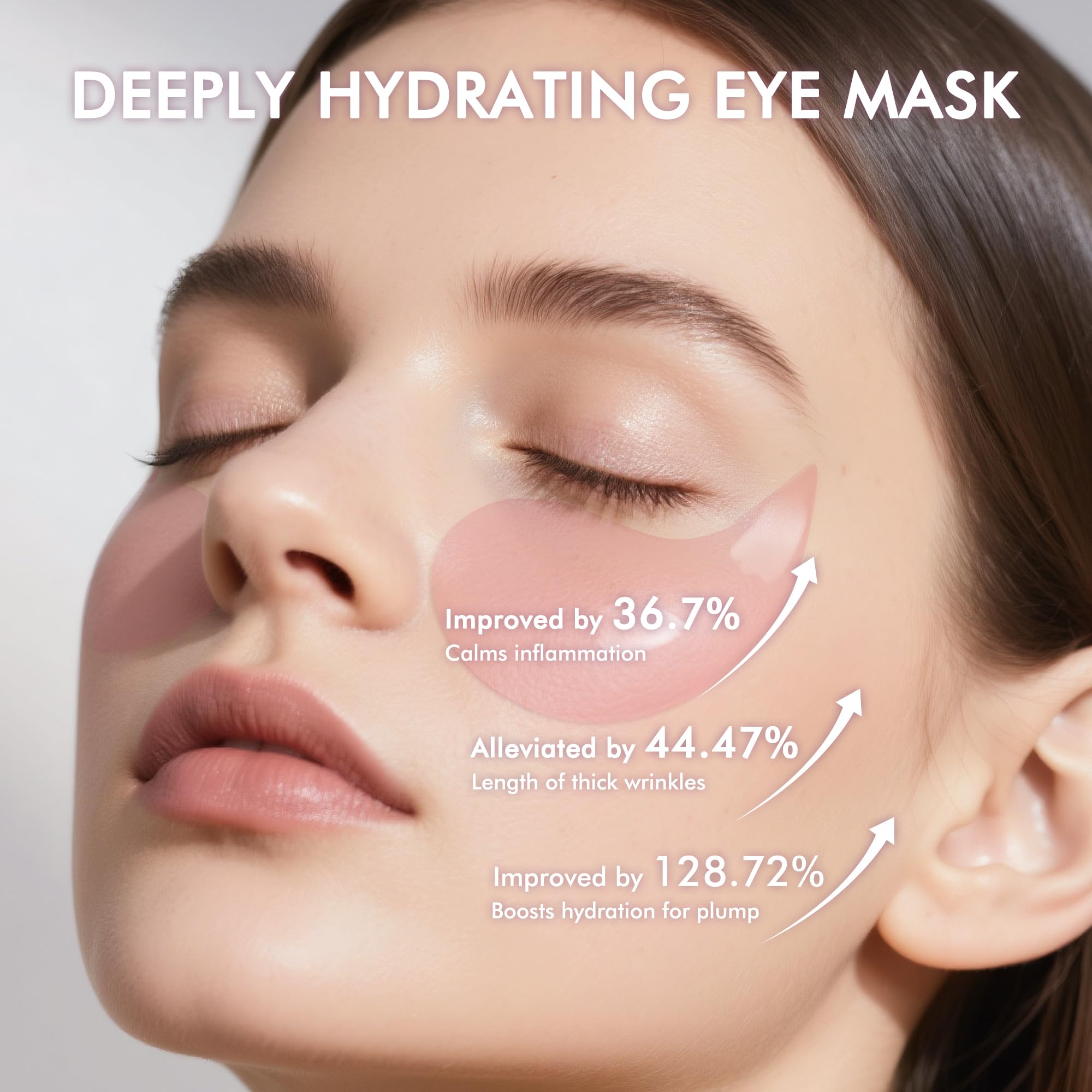 AzLucaky Rose Hydrogel Eye Patches — 40 Pairs for Puffy Eyes, Dark Circles, Hydration