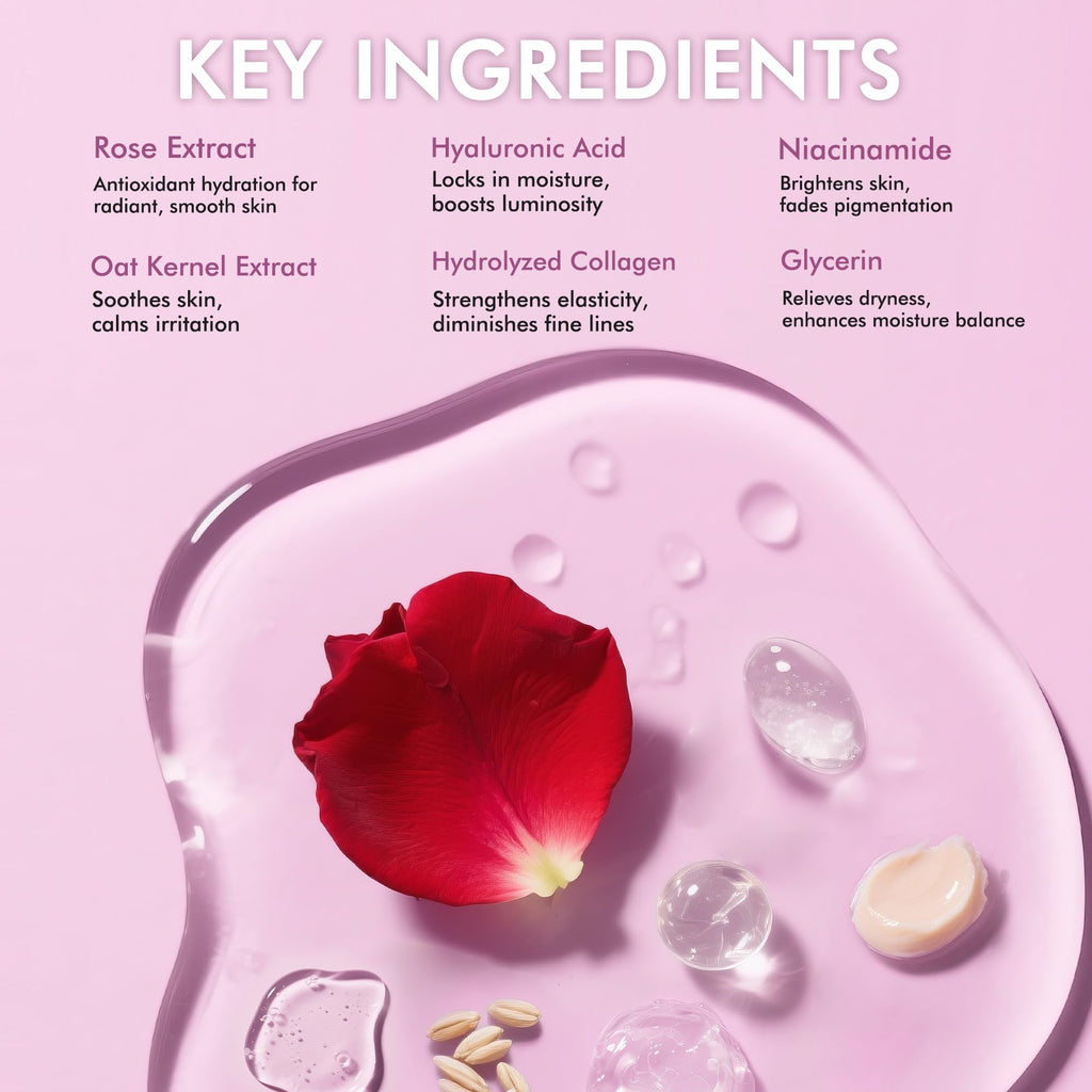 AzLucaky Rose Hydrogel Eye Patches — 40 Pairs for Puffy Eyes, Dark Circles, Hydration