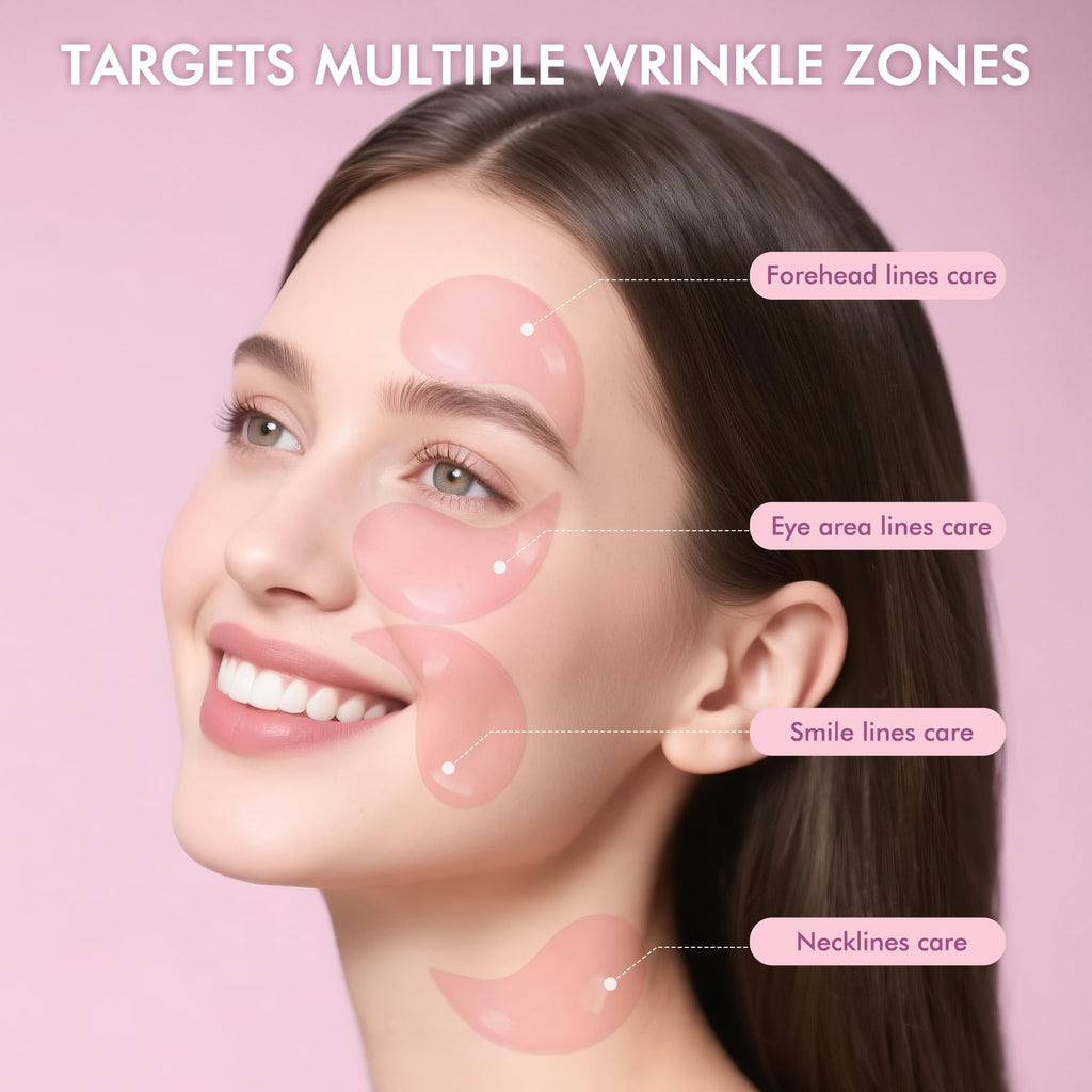 AzLucaky Rose Hydrogel Eye Patches — 40 Pairs for Puffy Eyes, Dark Circles, Hydration