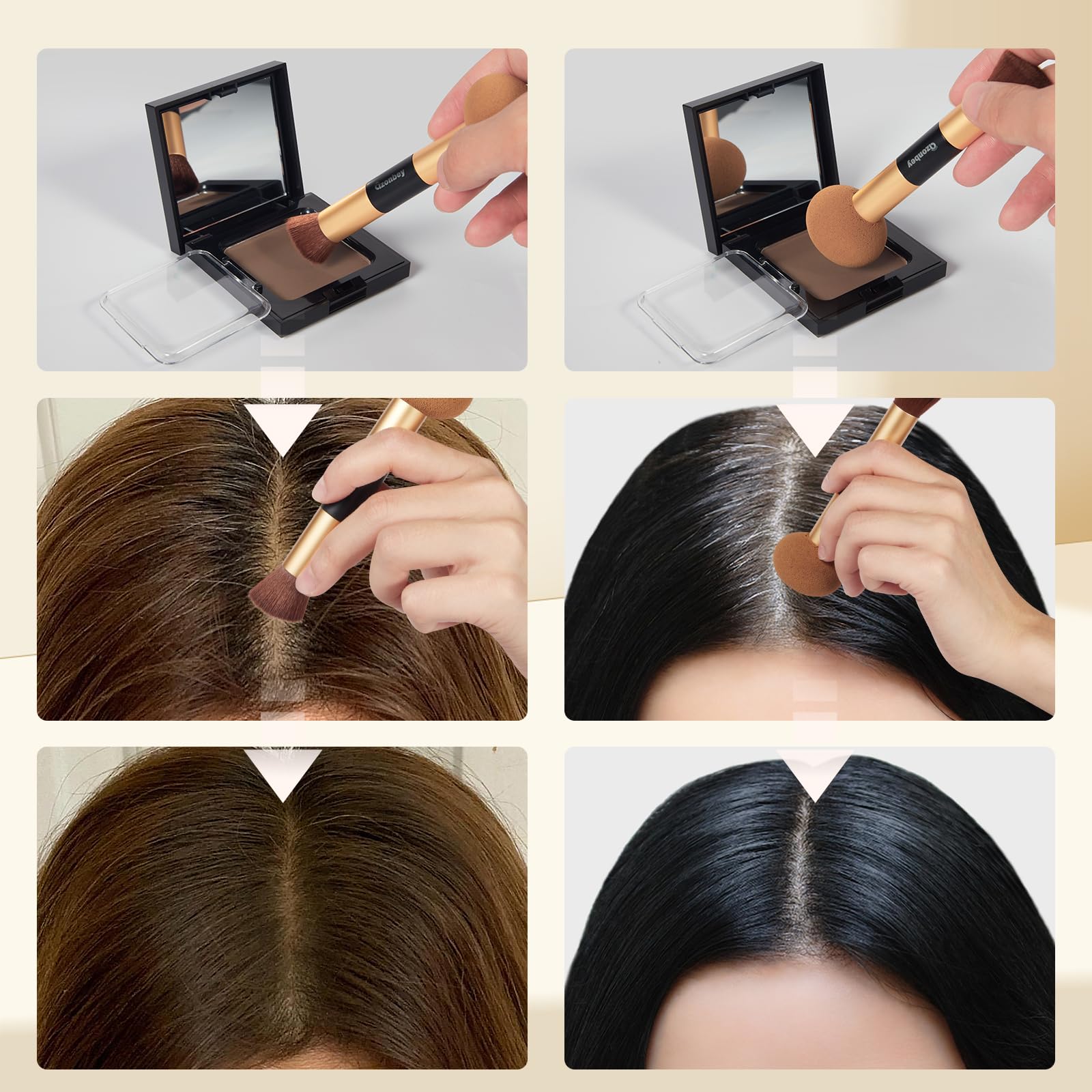 Azonbey Root Touch Up Powder — Instant Root Coverage & Hairline Concealer