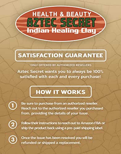 Aztec Secret Indian Healing Clay 2 lb – Deep Pore Cleansing Facial & Body Mask – The Original 100% Natural Calcium Bentonite Clay (Version 2)