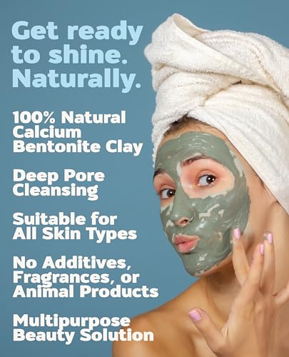 Aztec Secret Indian Healing Clay 1 lb – Deep Pore Cleansing Mask, 100% Natural Calcium Bentonite