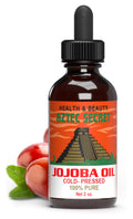 Aztec Secret 100% Pure Jojoba Oil, 2 oz – Cold-Pressed, Unfiltered, Deep Skin & Hair Moisturizer