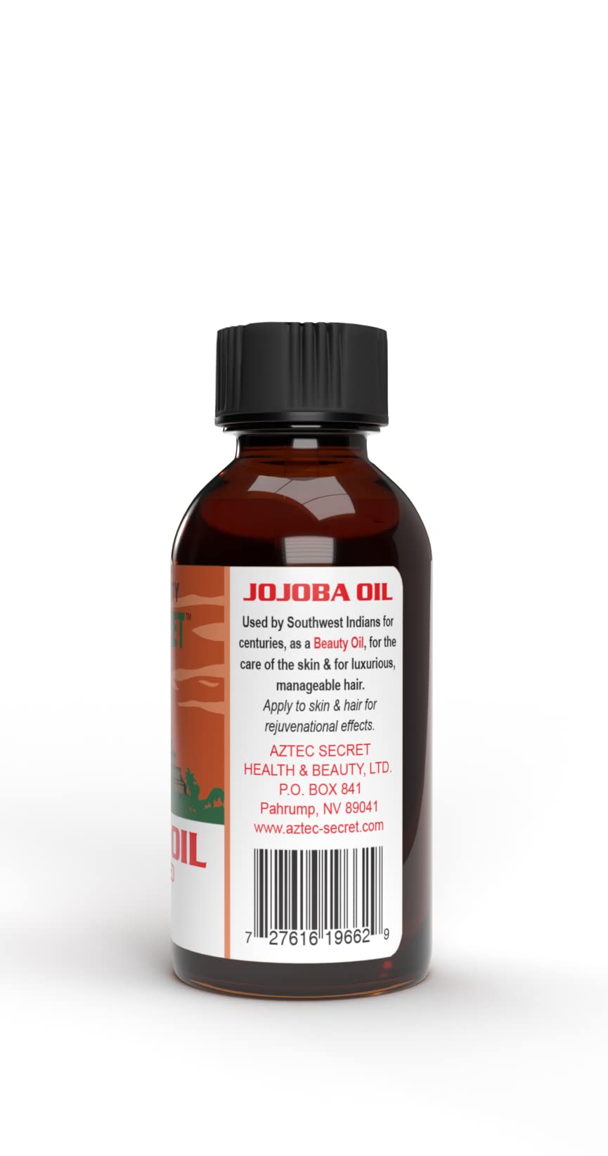 Aztec Secret 100% Pure Jojoba Oil, 2 oz – Cold-Pressed, Unfiltered, Deep Skin & Hair Moisturizer