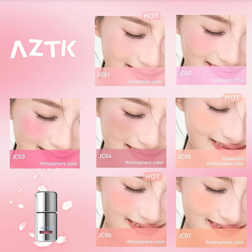 Aztk Liquid Blush JC04 – High-Pigment Jelly Color, Matte Finish