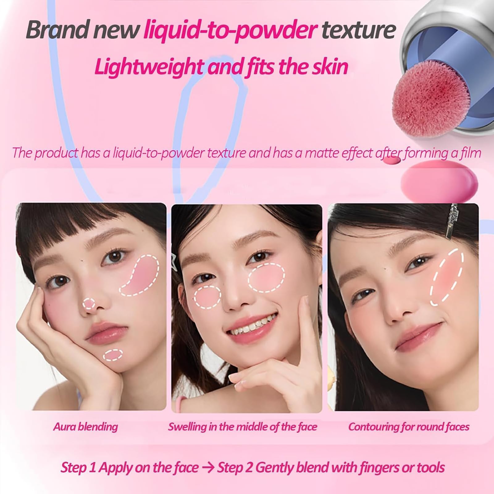 Aztk Liquid Blush JC04 – High-Pigment Jelly Color, Matte Finish