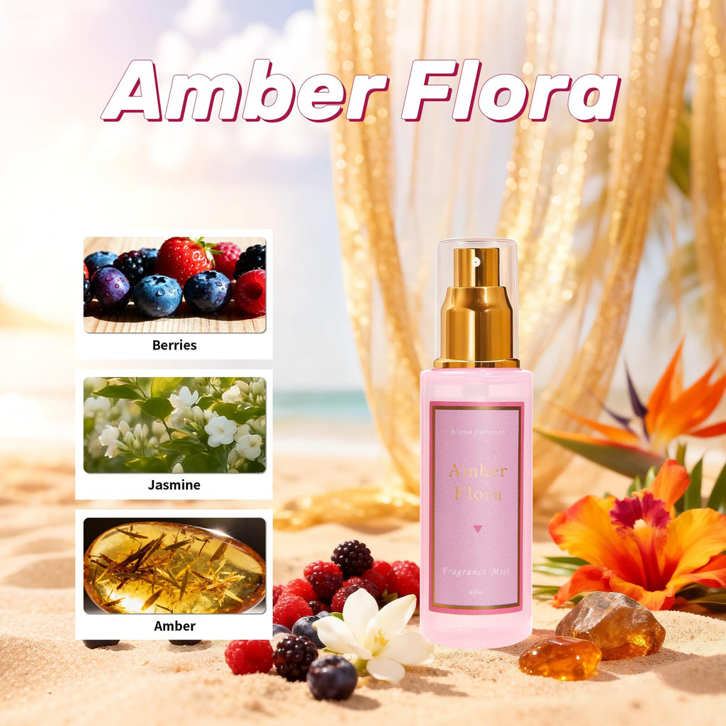 Azulfra Body Spray for Women 3 Pack | Fragrance Mist Gift Set, Travel Size 2 fl oz