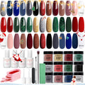 AZUREBEAUTY 31-Pcs Dip Powder Nail Starter Kit – Christmas Colors, No Lamp Needed