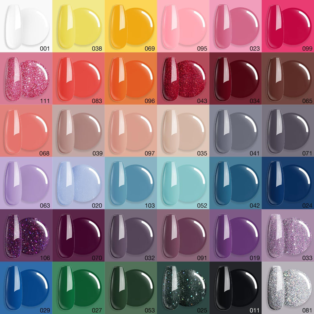 AZUREBEAUTY 170Pcs Dip Powder Nail Kit Starter – 36 Colors, No Lamp Needed