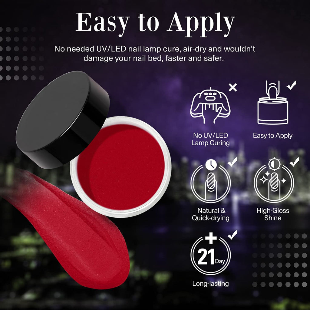 AZUREBEAUTY 19Pcs Dip Powder Nail Kit Starter — 12 Colors, Base/Top Coat & Activator