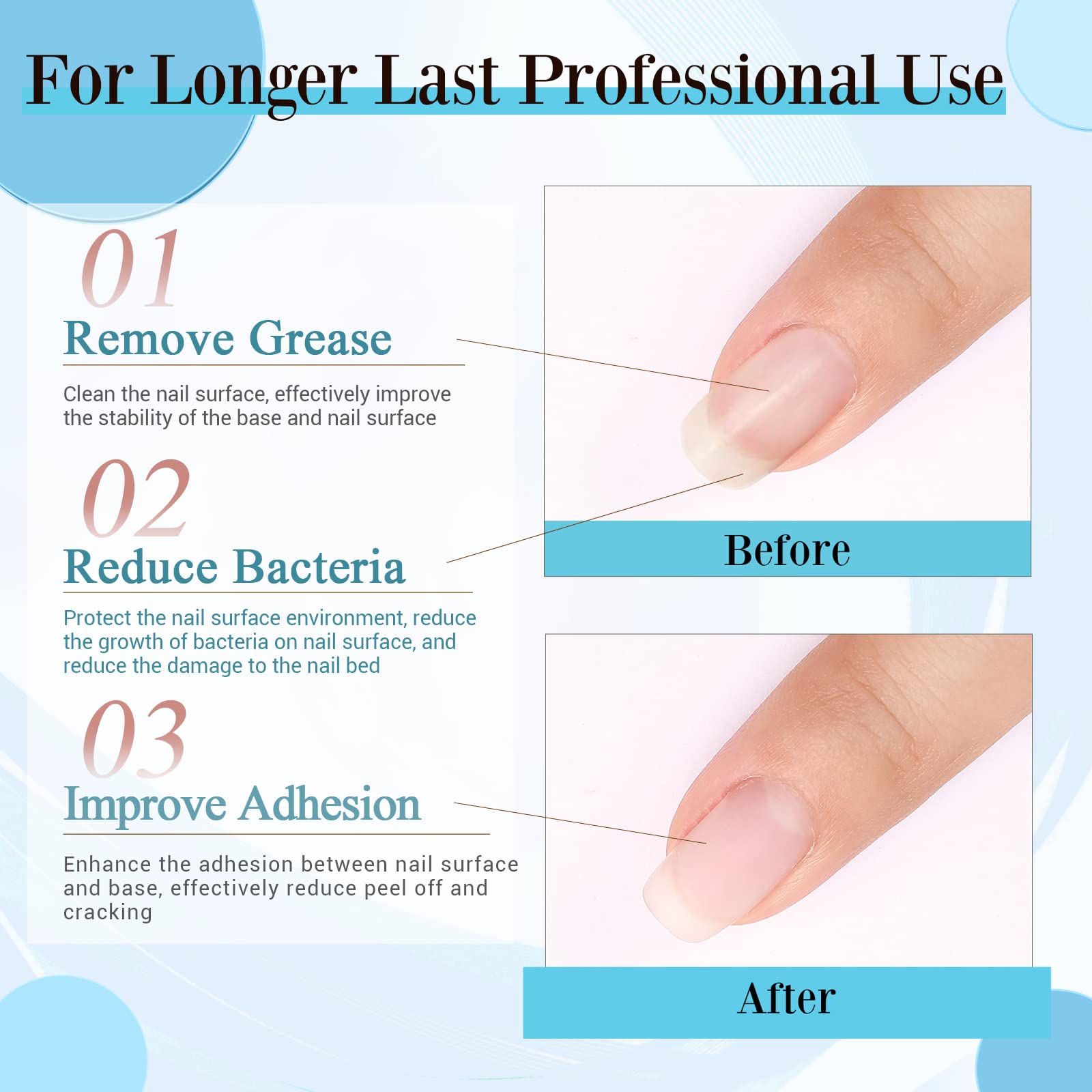 AZUREBEAUTY Dip Powder Primer Bond – 15ml | Strong Adhesion Base for Nail Sets, DIY Manicure & Salon Use