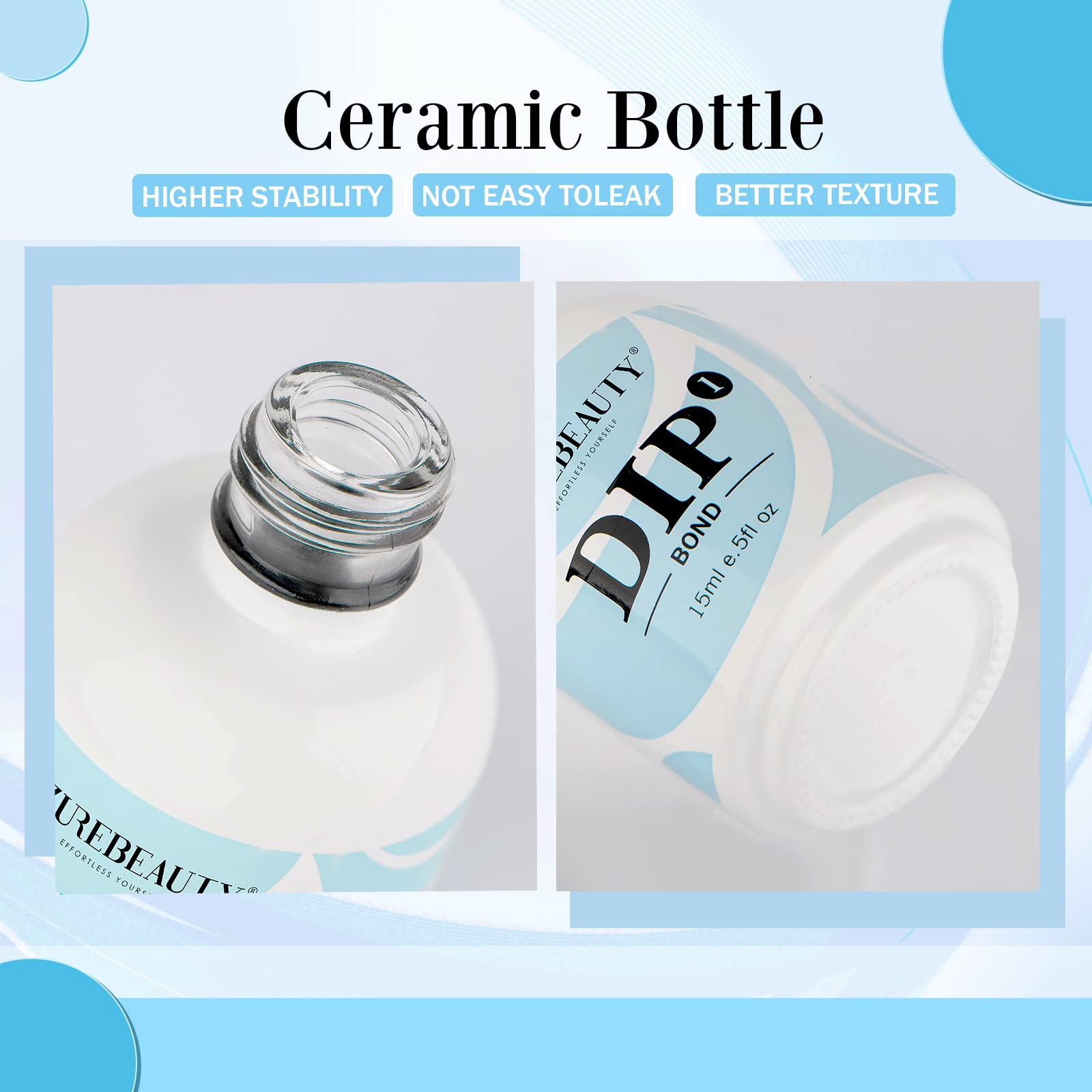 AZUREBEAUTY Dip Powder Primer Bond – 15ml | Strong Adhesion Base for Nail Sets, DIY Manicure & Salon Use