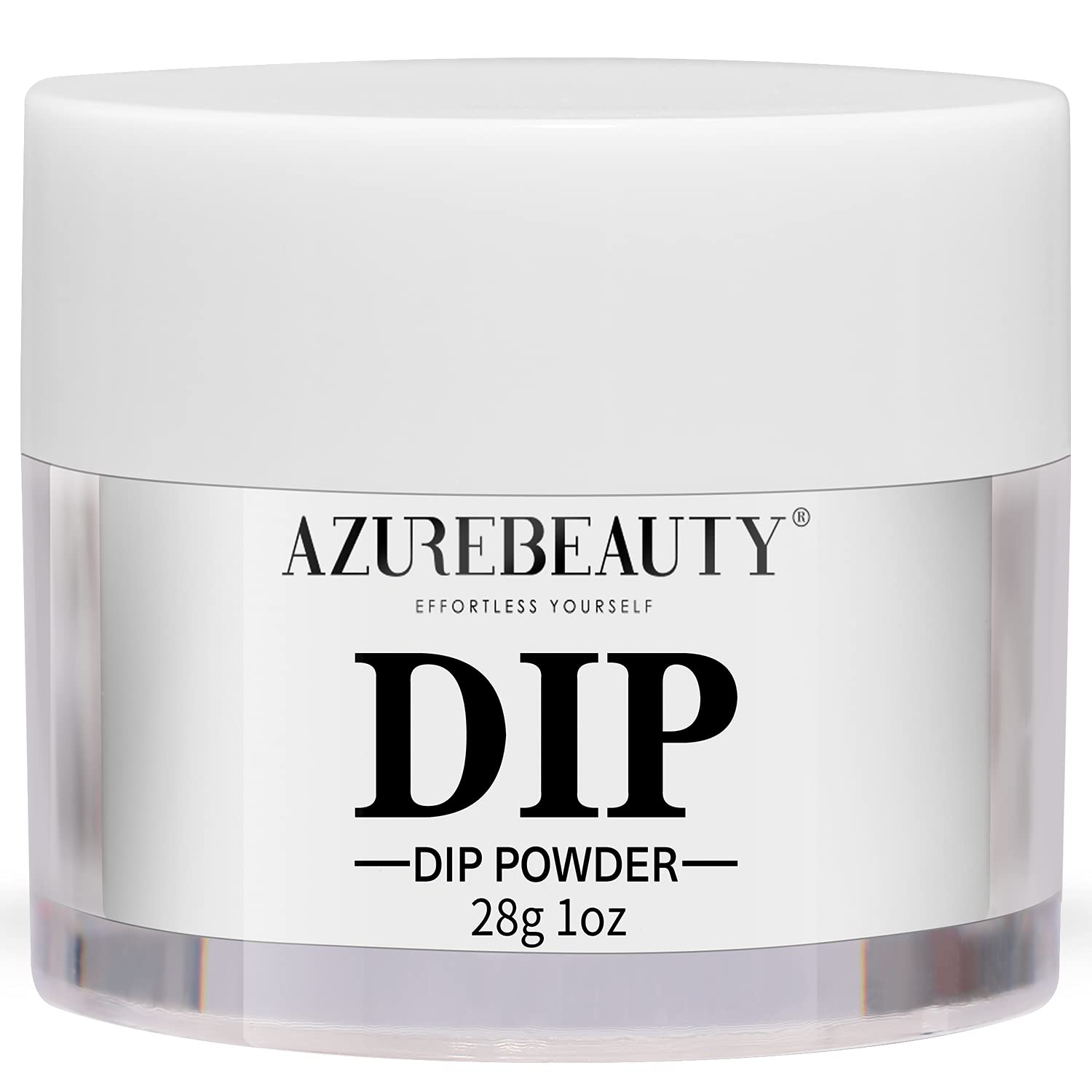 AZUREBEAUTY Bright White Dip Powder – No Lamp Needed, Long-Lasting French Nail Starter (1 oz)