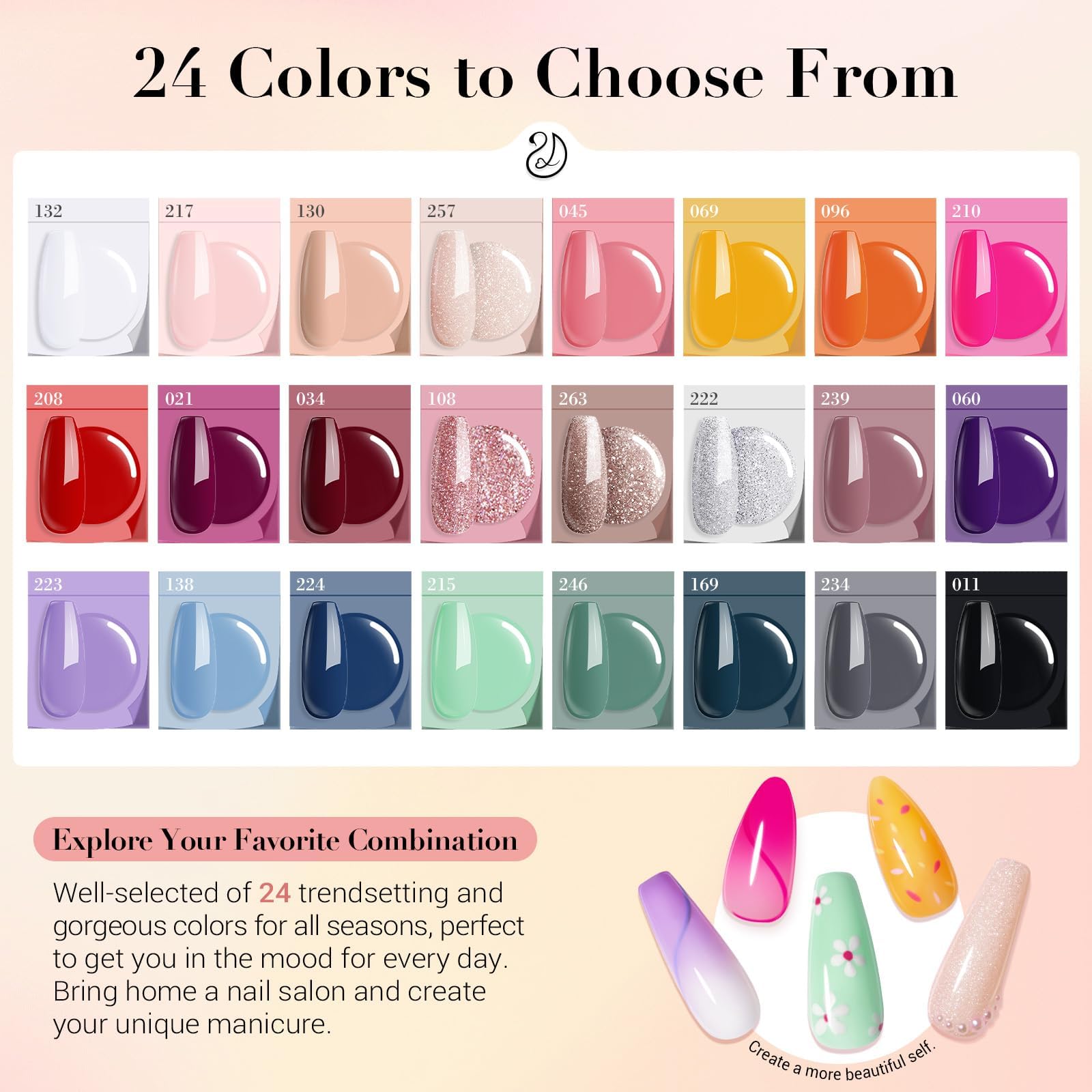 AZUREBEAUTY Dip Powder Nail Kit with Electric Drill — 24 Colors