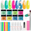 AZUREBEAUTY Dip Nails Starter Kit – Mermaid Colors, No Lamp Needed