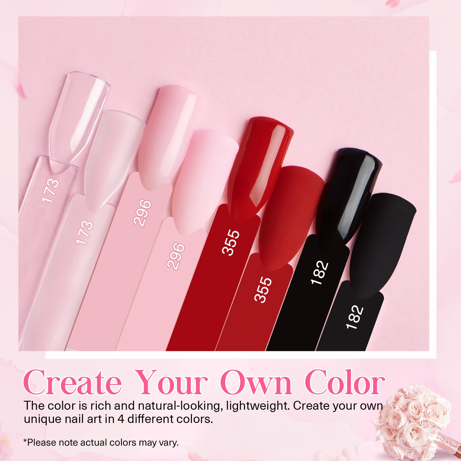 AZUREBEAUTY Dip Nails Powder Starter Kit – 4 Colors, No-UV DIY Manicure System
