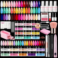 AZUREBEAUTY Dip Powder Nail Kit with Electric Drill – 24 Colors