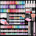 AZUREBEAUTY Dip Powder Nail Kit with Electric Drill – 24 Macaron Colors