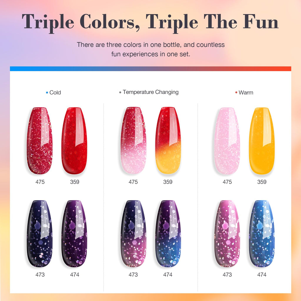 AZUREBEAUTY Dip Powder Nail Kit | Color-Changing Glitter Nails at Home