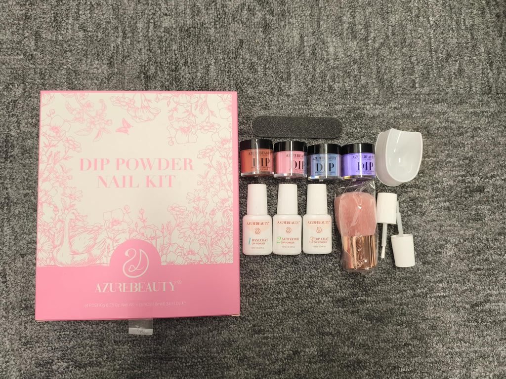 AZUREBEAUTY Dip Powder Nail Kit | Color-Changing Glitter Nails at Home