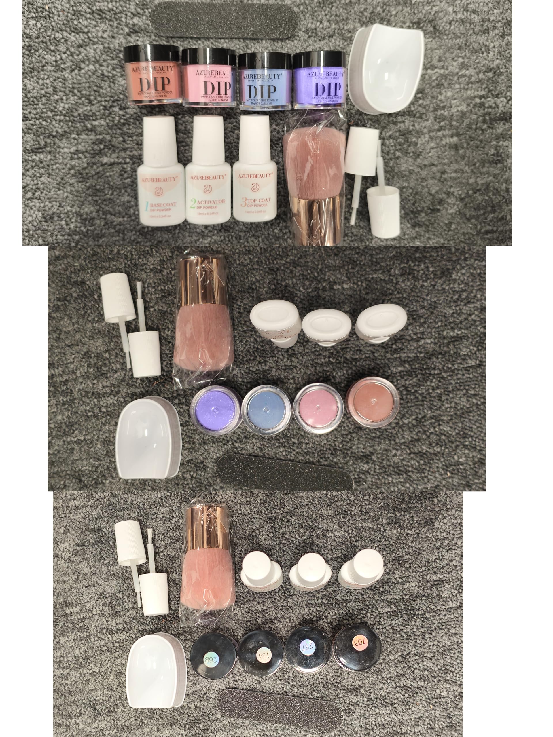 AZUREBEAUTY Dip Powder Nail Kit | Color-Changing Glitter Nails at Home