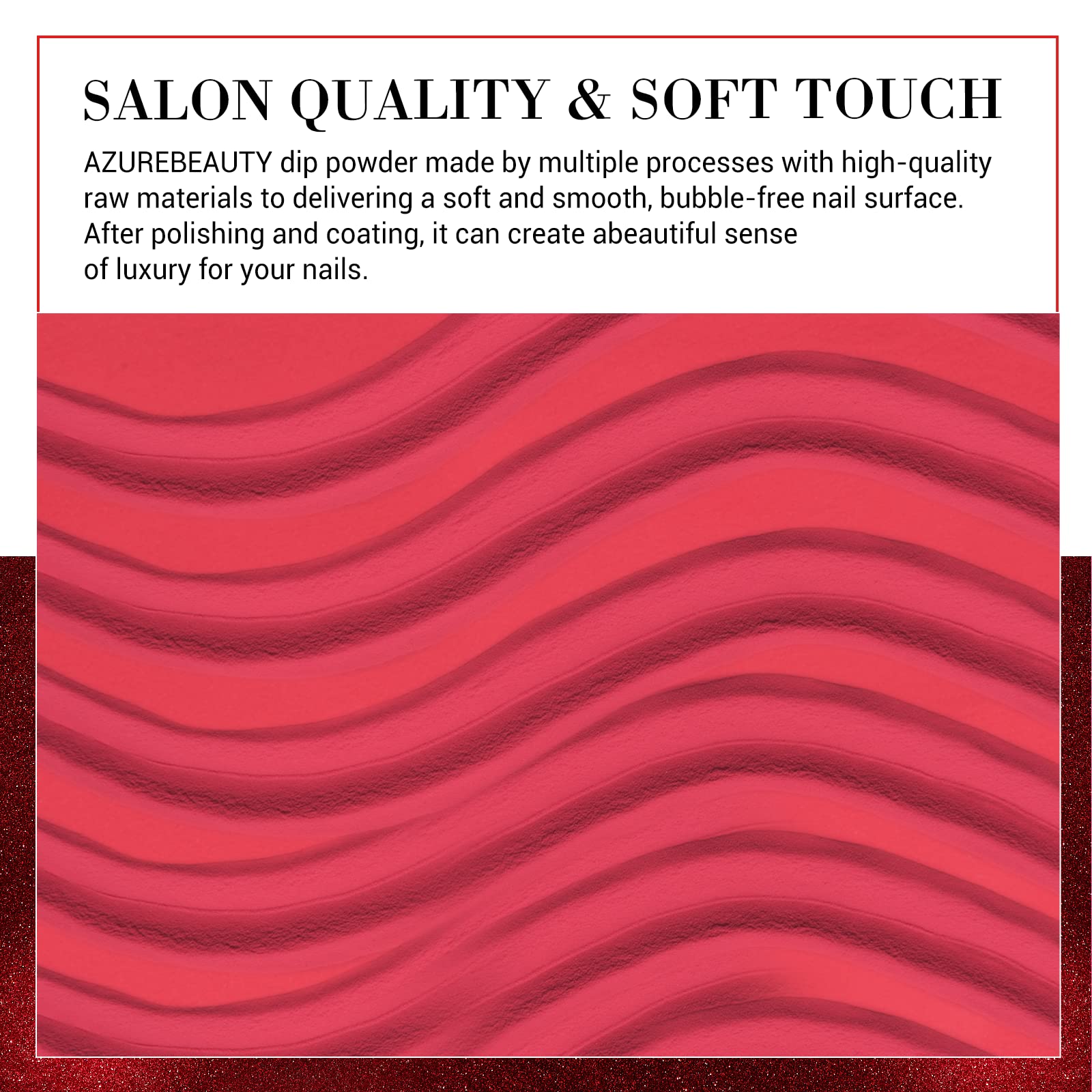 AZUREBEAUTY Dip Powder Nail Set — 6 Colors, No Lamp Needed, Long-Lasting Shine