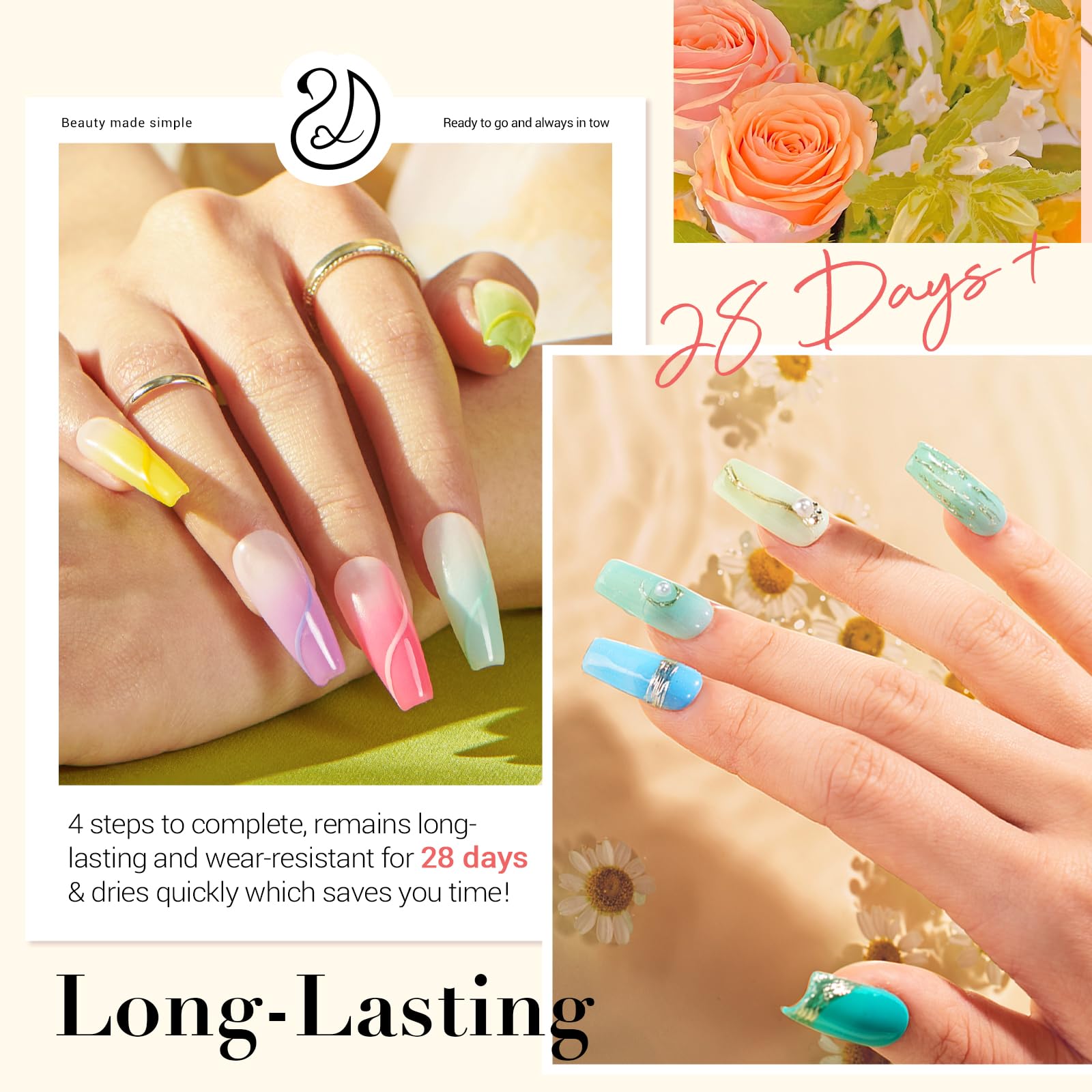 AZUREBEAUTY Dip Powder Nail Kit with Electric Drill – 24 Colors