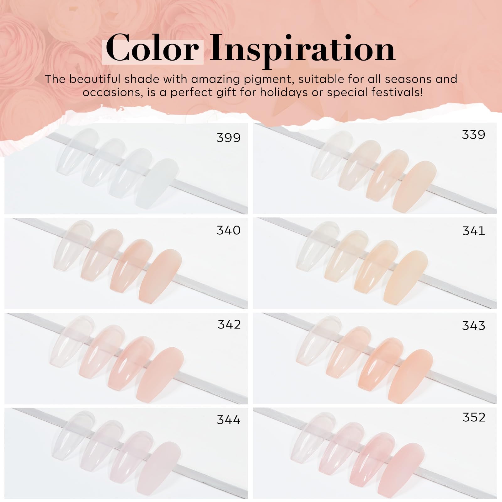 AZUREBEAUTY Dip Powder Nail Kit – 8 Colors, Matte Top Coat, No Lamp Needed, DIY Manicure Set