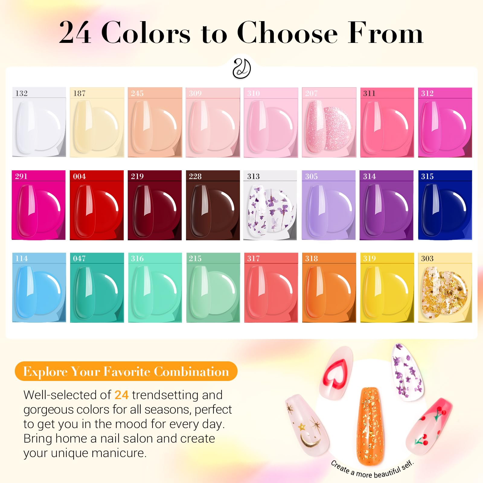 AZUREBEAUTY Dip Powder Nail Kit with Electric Drill – 24 Colors